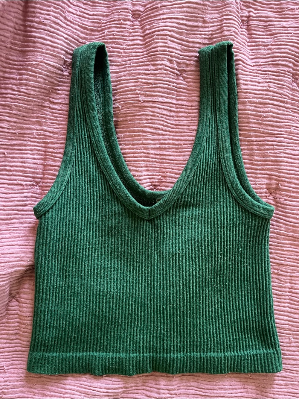 Green tank top
